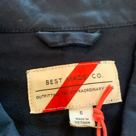 Best Made Co. Hatched Canvas Chore Coat - Picture 4 of 4